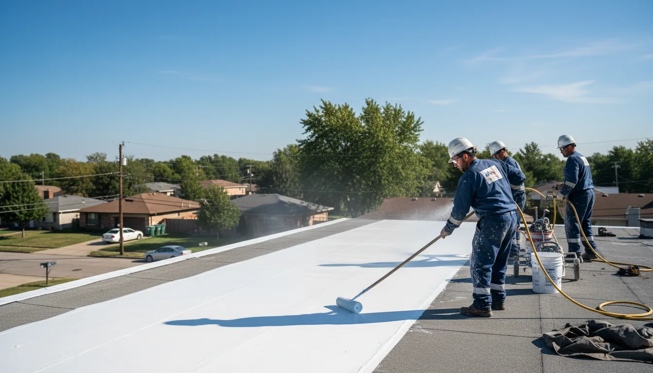 Commercial roof coating in Dearing, GA near me